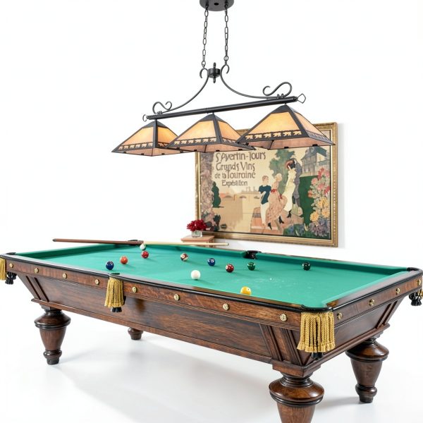 Tochic Billiard Table Light Amber Tiffany Style Dimmable-1