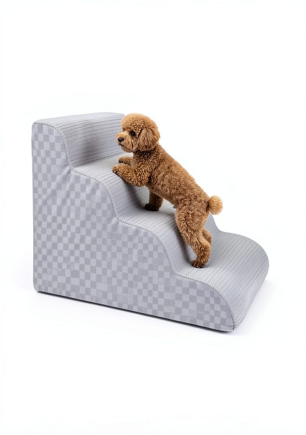 Vfrog Dog Stairs Low Angle Ramp Pet Steps for Small Dogs-3