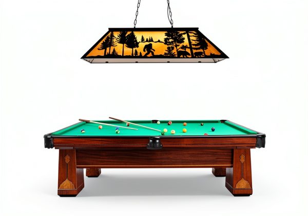 Billiard Table Light Black Bear Gorilla Farmhouse Chandelier-2