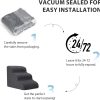 Garnpet Fleece Dog Stairs Pet Steps Light Grey Dark Grey-6