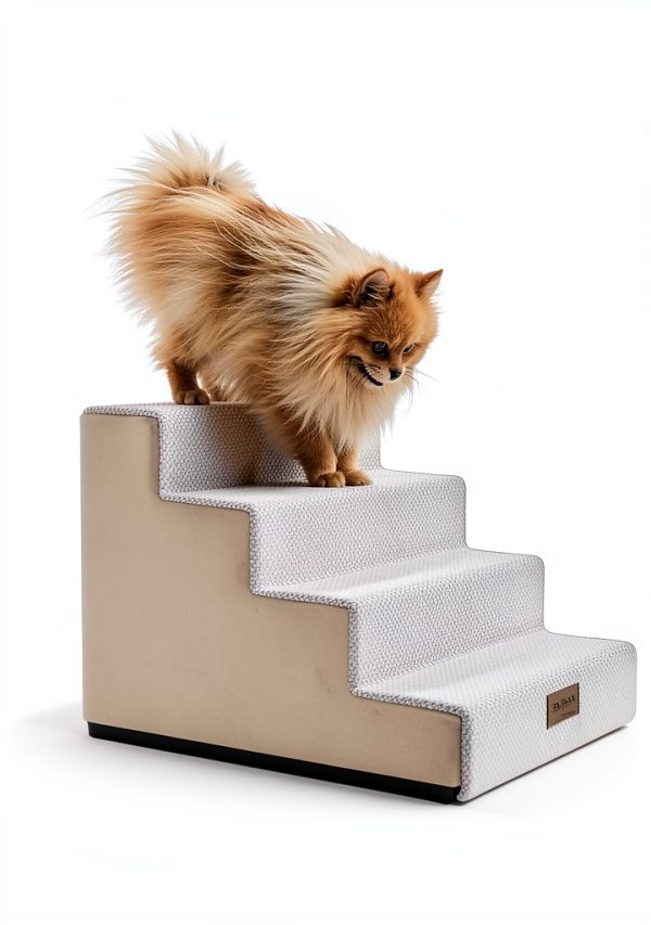 COZY KISS Dog Stairs Gentle Incline Machine Washable Cover-5