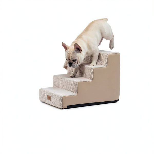 COZY KISS Widened Pet Stairs High Density Foam Dog Steps-1