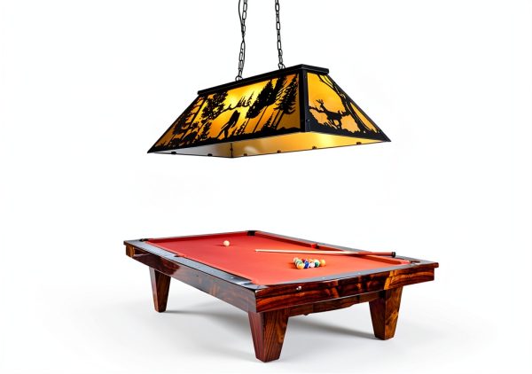 Billiard Table Light Black Bear Gorilla Farmhouse Chandelier-1