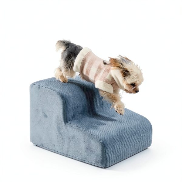 LEXTRO Dog Stairs Fleece Anti-Slip Ramp for Small Pets-2