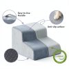 LEXTRO Dog Stairs Fleece Anti-Slip Ramp for Small Pets-4