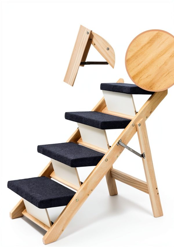 MEWANG Pet Stairs Adjustable 3 in 1 Ramp for Small Dogs-4