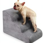 Niubya Dog Stairs Fleece Anti Slip Steps Pet Ramp-0