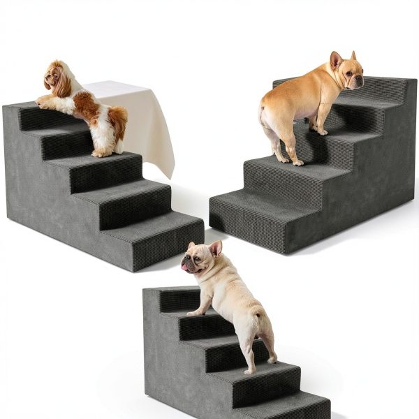 Niubya Dog Stairs Non Slip Steps for Small Medium Dogs-3