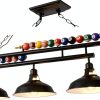 Modern Black Billiard Table Light LED Chandelier Game Room-4