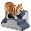 Apollo Pet Stairs Fleece Dog Steps for Small Elderly Pets-2