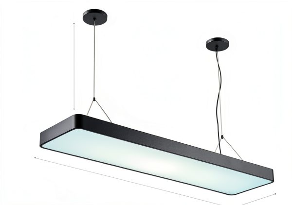 YEPOLI LED Pool Table Light Dimmable Remote Control Black-3