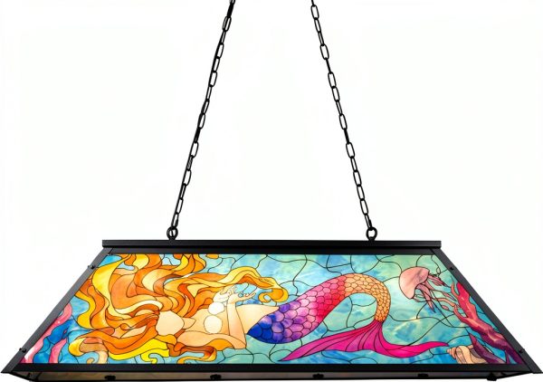 Wellmet Billiard Table Chandelier Tiffany Lighting Dimmable-1