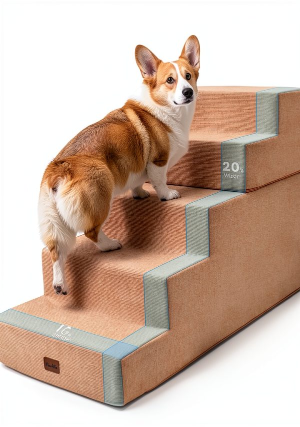 Made4Pets Foam Dog Stairs High-Density Pet Steps for Small-0