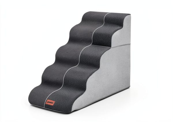 Apollo Pet Stairs Fleece Dog Steps for Small Elderly Pets-3