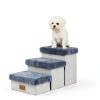 COZY KISS Dog Stairs with Storage Foldable Pet Steps-1