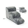 LEXTRO Dog Stairs Fleece Anti-Slip Ramp for Small Pets-3