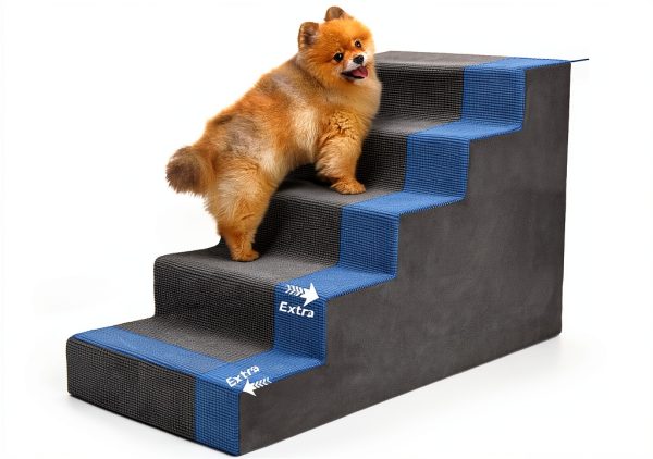 Niubya Dog Stairs Non Slip Steps for Small Medium Dogs-0