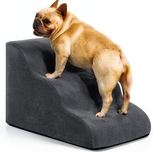 Aodisman Dog Stairs Soft Corduroy Anti-Slip Pet Steps-0