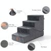 SIEMOUR Pet Stairs Foldable Foam Dog Steps Ramp-4