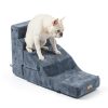 SIEMOUR Pet Stairs Foldable Foam Dog Steps Ramp-5