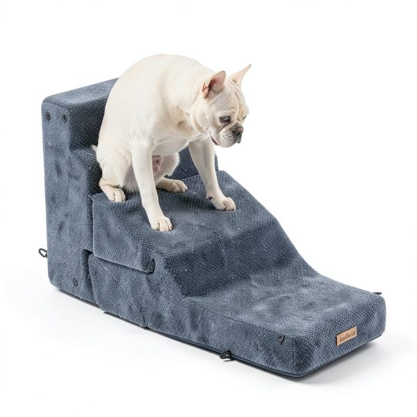 SIEMOUR Pet Stairs Foldable Foam Dog Steps Ramp-5