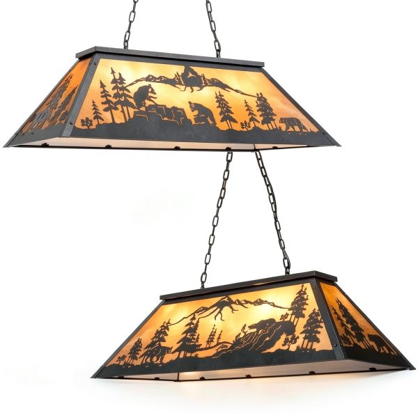 Tochic Rustic Billiard Light Farmhouse Bear Design Game Room-6