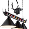 LuoliiTa Antler Pool Table Light Metal Design Home Billiards-3