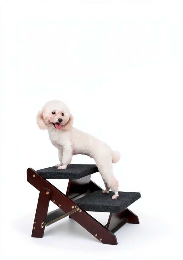 MEWANG Pet Stairs Ramp Convertible Design Wood Construction-7