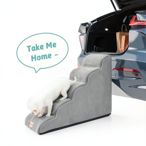 COZY KISS Dog Stairs High Density Sponge Leakproof Design-7