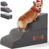 Nordjager Dog Stairs Fleece Memory Foam Pet Steps-0