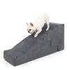 SIEMOUR Pet Stairs Foldable Foam Dog Steps Ramp-2