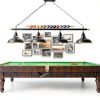 Modern Black Billiard Table Light LED Chandelier Game Room-5