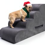 PAWSCRAT Dog Stairs Gentle Slope Sturdy Pet Steps-0