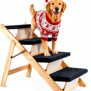 MEWANG Pet Stairs Adjustable 3 in 1 Ramp for Small Dogs-0