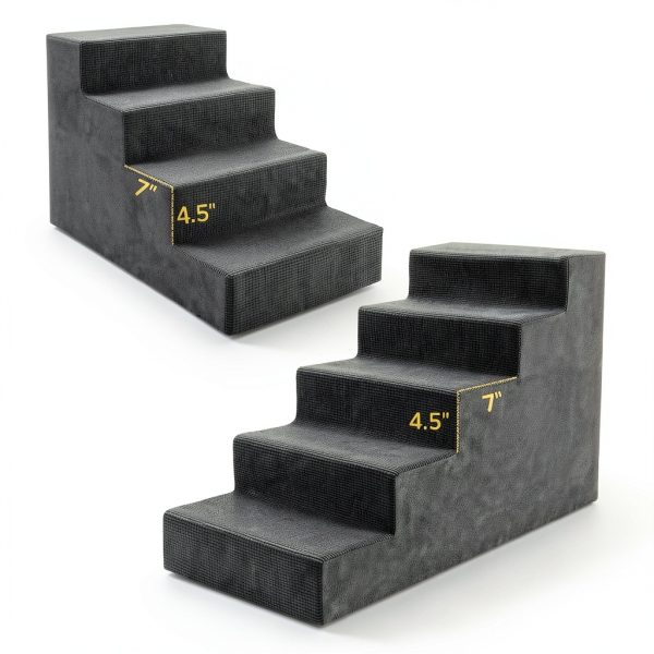 Niubya Dog Stairs Non Slip Steps for Small Medium Dogs-1