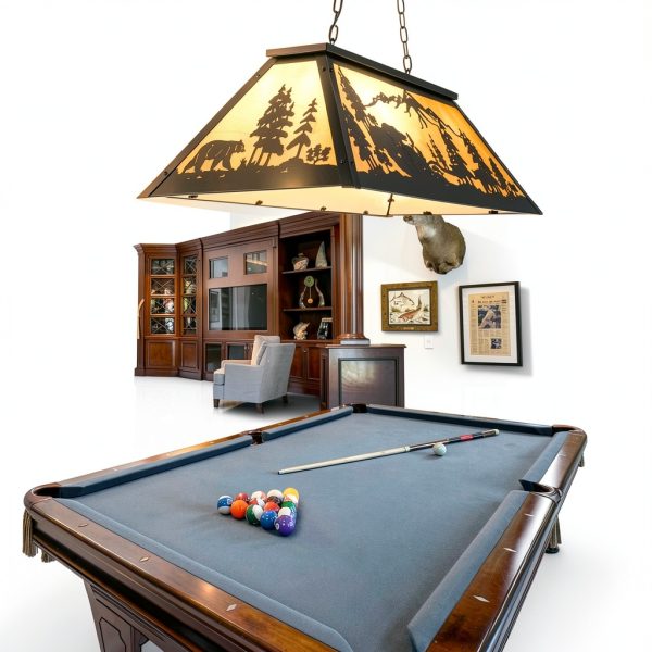Tochic Rustic Billiard Light Farmhouse Bear Design Game Room-1