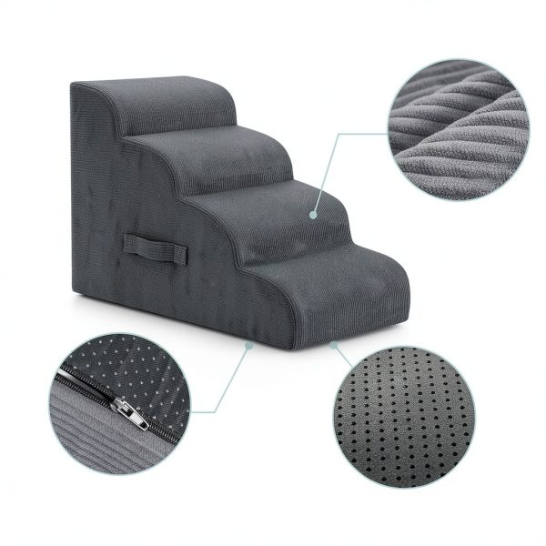 Mesa Lemon Dog Stairs High Density Foam Pet Steps-3