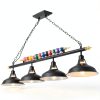 Modern Black Billiard Table Light LED Chandelier Game Room-6