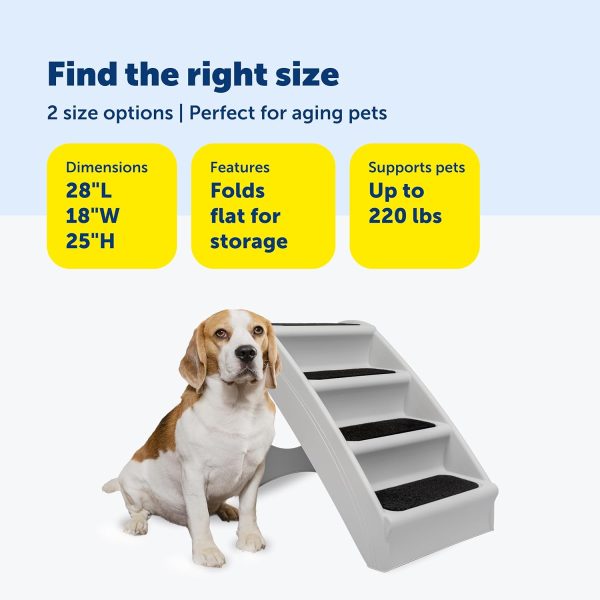 PetSafe Foldable Pet Stairs Portable Non-Slip Dog Steps-3