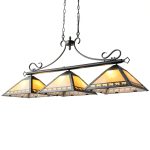 Tochic Billiard Table Light Amber Tiffany Style Dimmable-0
