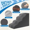 Nordjager Dog Stairs Fleece Memory Foam Pet Steps-3