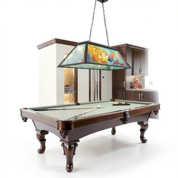 Wellmet Billiard Table Chandelier Tiffany Lighting Dimmable-7