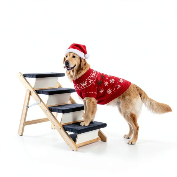 MEWANG Pet Stairs Adjustable 3 in 1 Ramp for Small Dogs-1