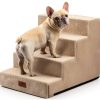 COZY KISS Widened Pet Stairs High Density Foam Dog Steps-0
