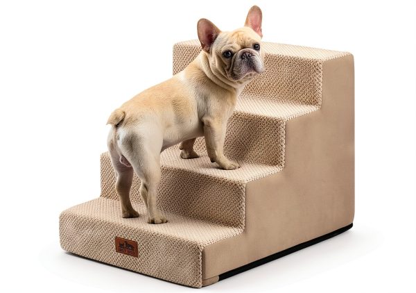 COZY KISS Widened Pet Stairs High Density Foam Dog Steps-0