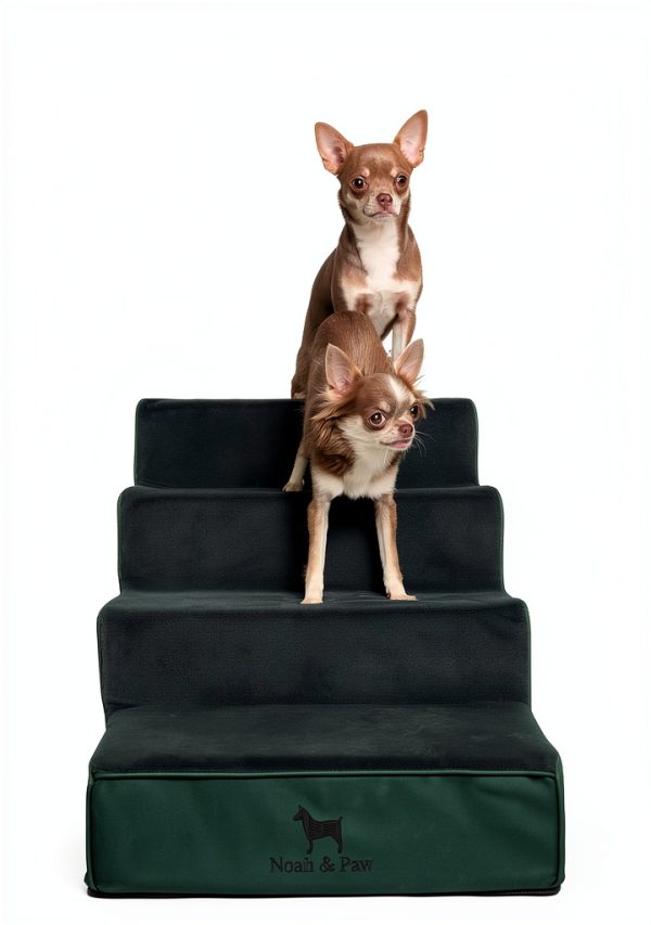 Noah Paw Dog Stairs Leather Steps for Small Large Pets-5