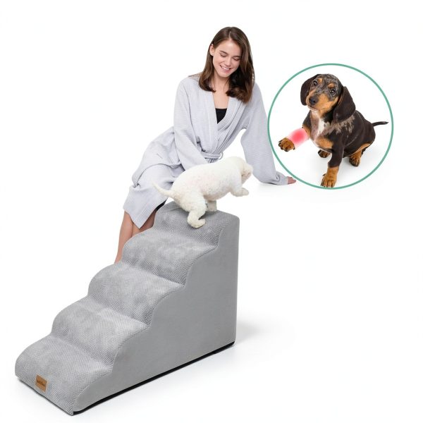COZY KISS Dog Stairs High Density Sponge Leakproof Design-2