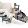 COZY KISS Dog Stairs with Storage Foldable Pet Steps-5