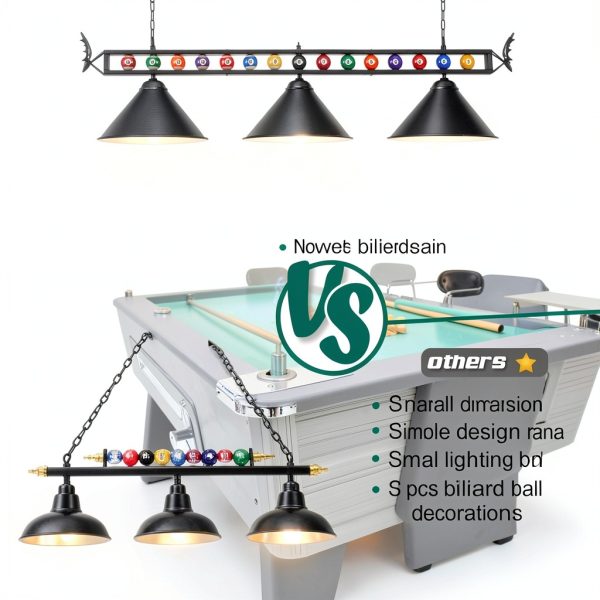 LuoliiTa Antler Pool Table Light Metal Design Home Billiards-1
