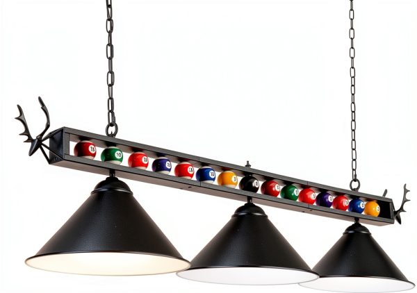 LuoliiTa Antler Pool Table Light Metal Design Home Billiards-0